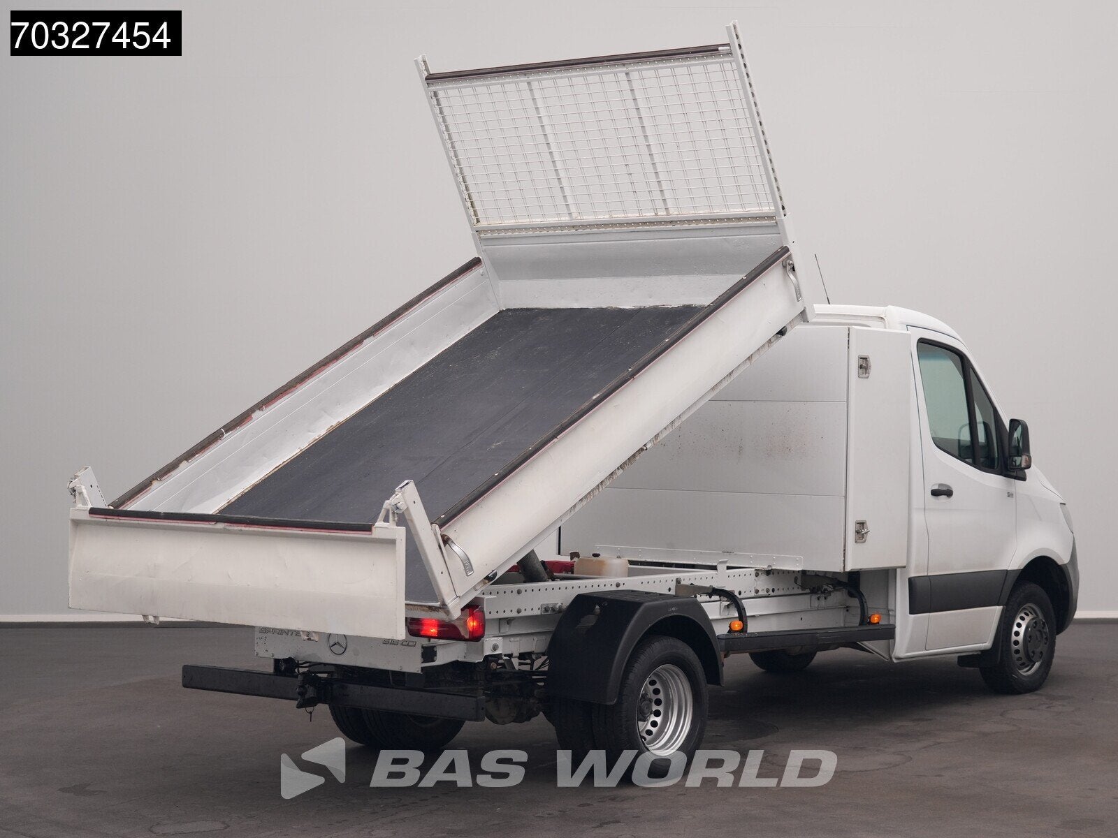 Mercedes Sprinter 516 CDI Kipper met Kist Dubbellucht 3,5t T, Auto's, Stof, Gebruikt, Euro 6, Mercedes-Benz