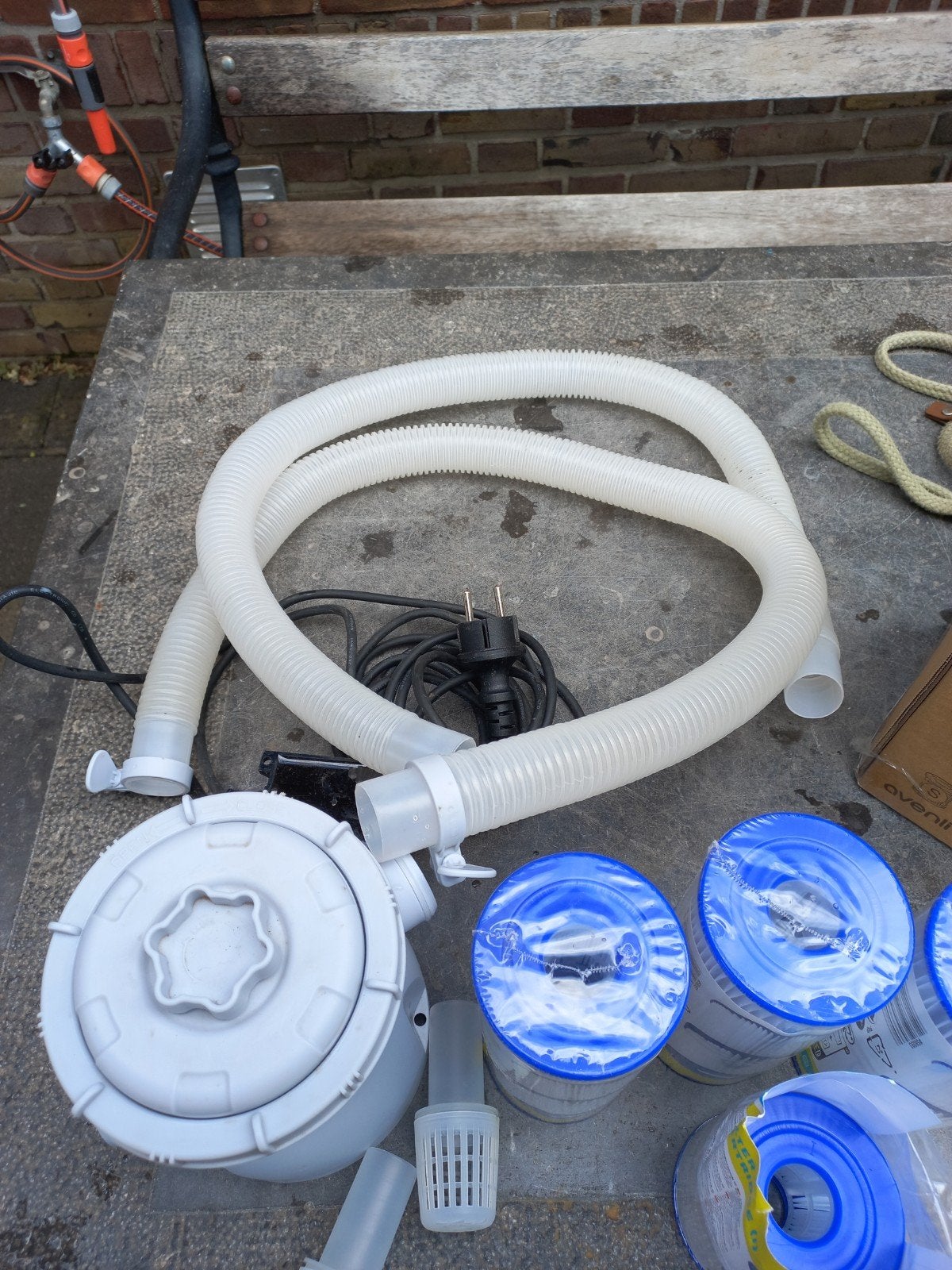 Avenli waterfilterpomp 1136L (300 Gal) met 7 filters, Tuin en Terras, Ophalen of Verzenden, Zo goed als nieuw, Filter