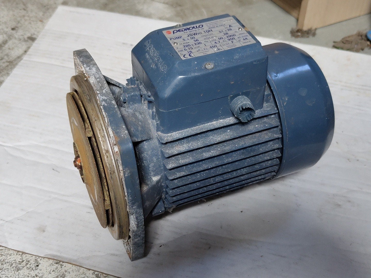 Elektromotor 220v;  0,75 kW., Doe-het-zelf en Verbouw, Motoren, Ophalen of Verzenden, Gebruikt, Elektromotor, 1800 rpm of meer