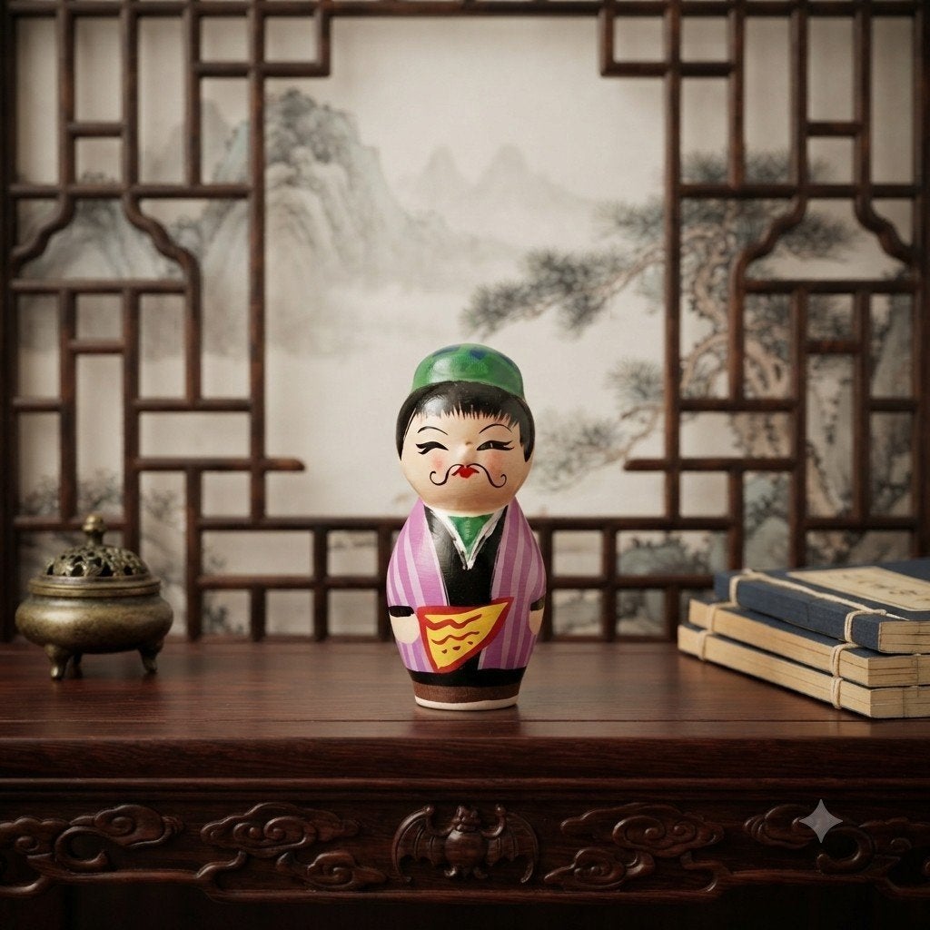 Vintage Chinees kleipoppetje, Verzenden