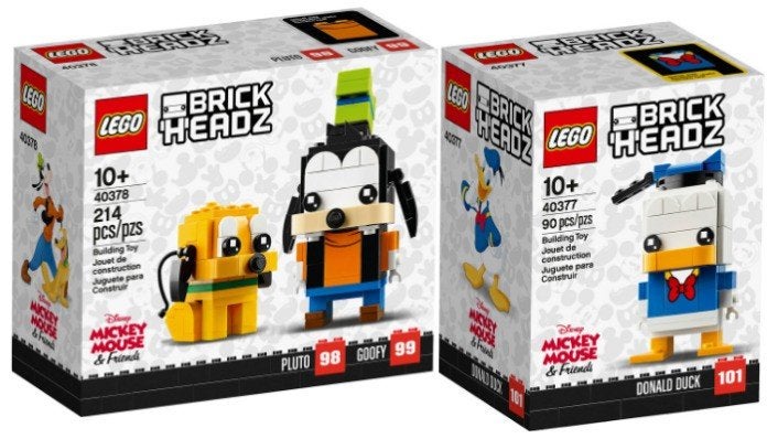 Lego Brickheadz: 40377 Donald Duck + 40378 Goofy & Pluto, Kinderen en Baby's, Speelgoed | Duplo en Lego, BrickHeadz, Lego, Nieuw