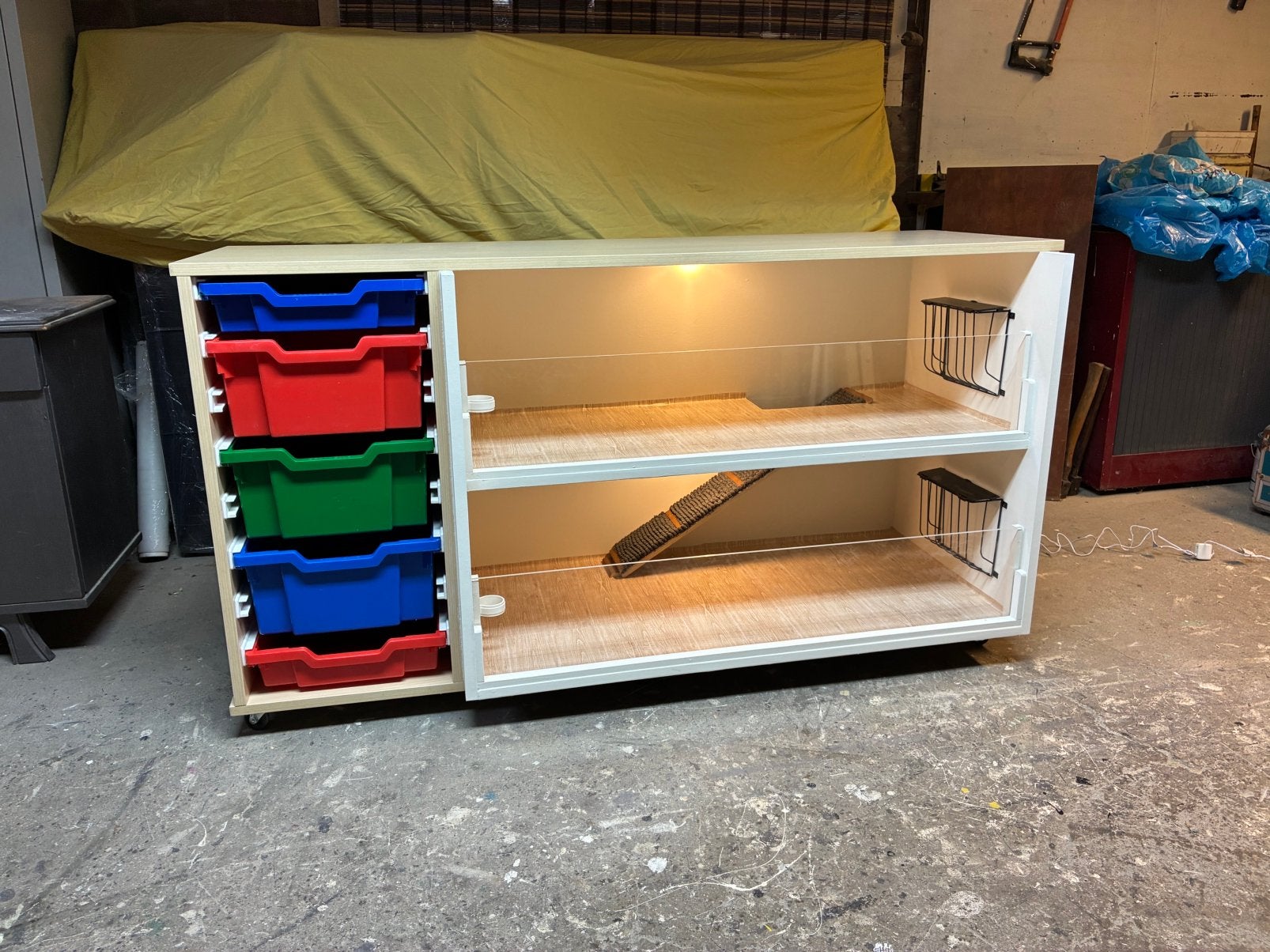 M2,caviaflat,cavia flat,kooi,hok,hokken,knaagdieren verblijf, Dieren en Toebehoren, Ophalen, 110 cm of meer, Nieuw, 90 cm of meer