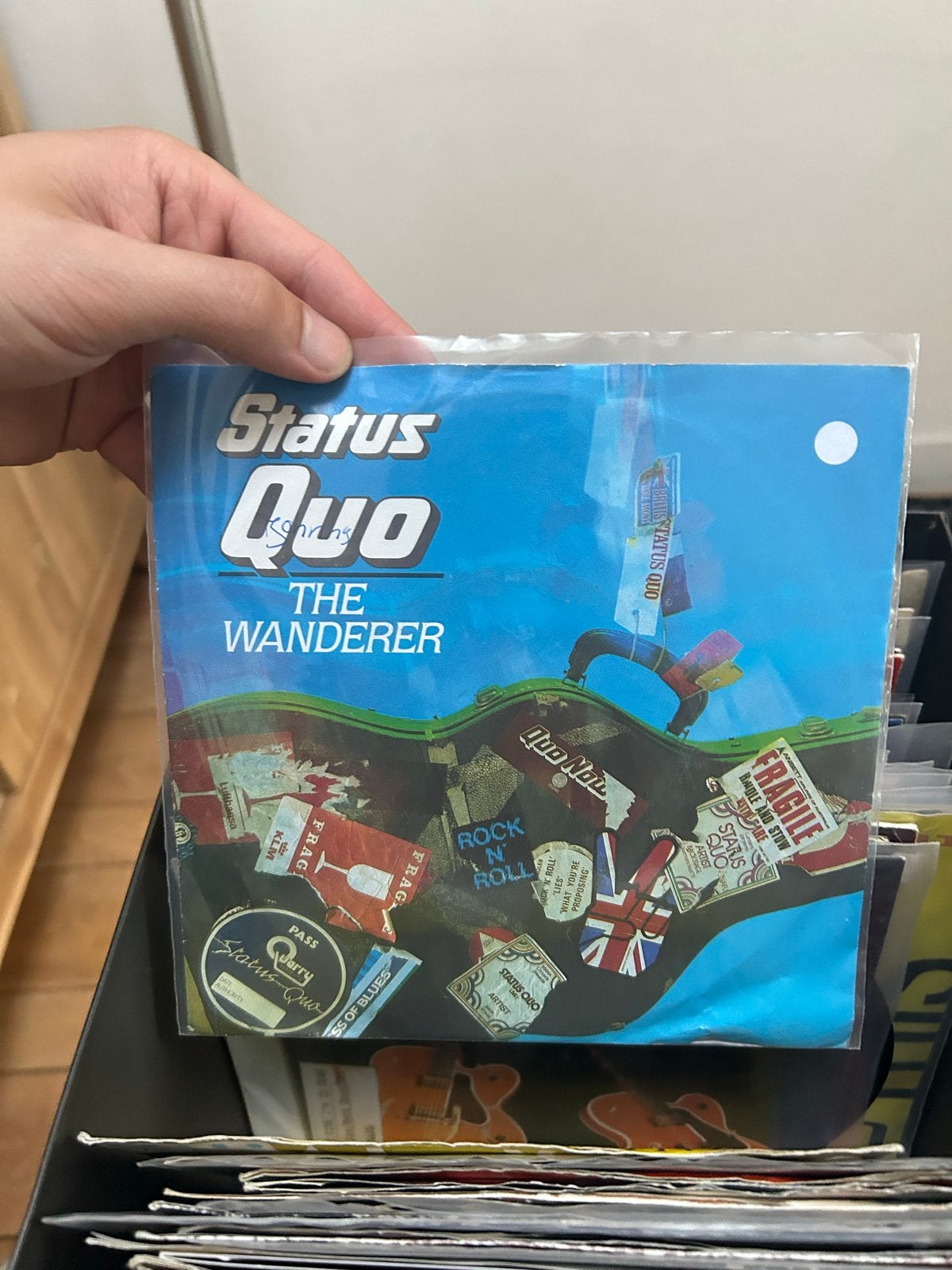 Status Quo - The Wanderer - 7 inch single - Goede staat, Ophalen, Gebruikt, 7 inch, Rock en Metal