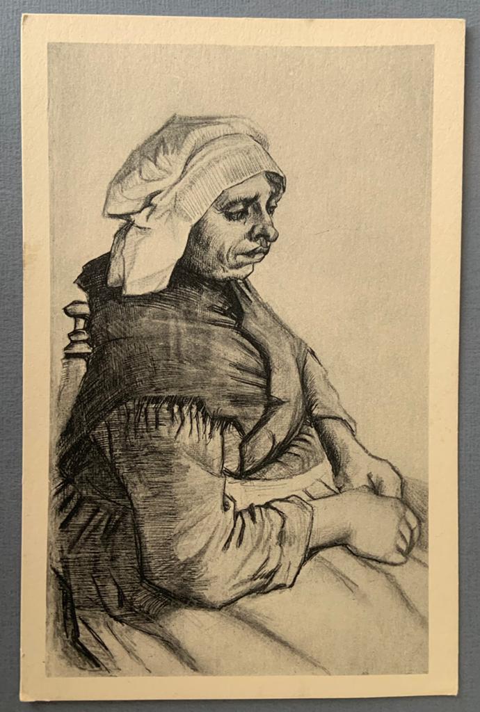 Vincent van Gogh-  Zittende vrouw uit 1885, Verzamelen, Verzenden, Voor 1920, Ongelopen, Cultuur en Media