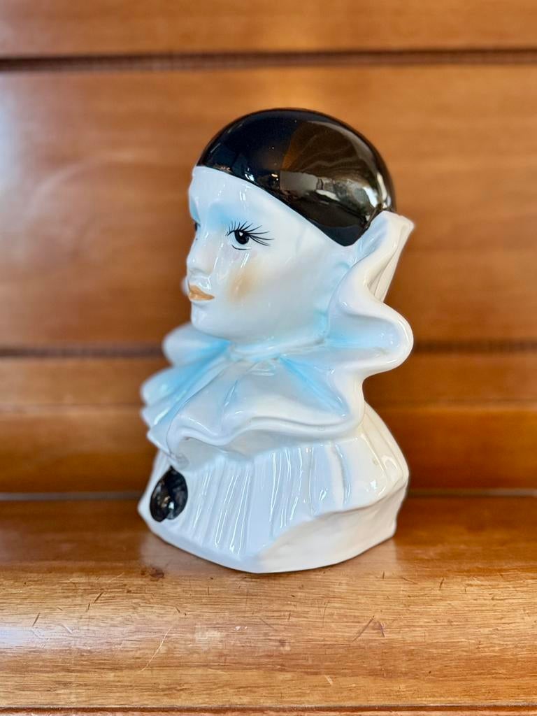Vintage pierrot beeld – groot 29cm, Ophalen of Verzenden, Zo goed als nieuw, Mens
