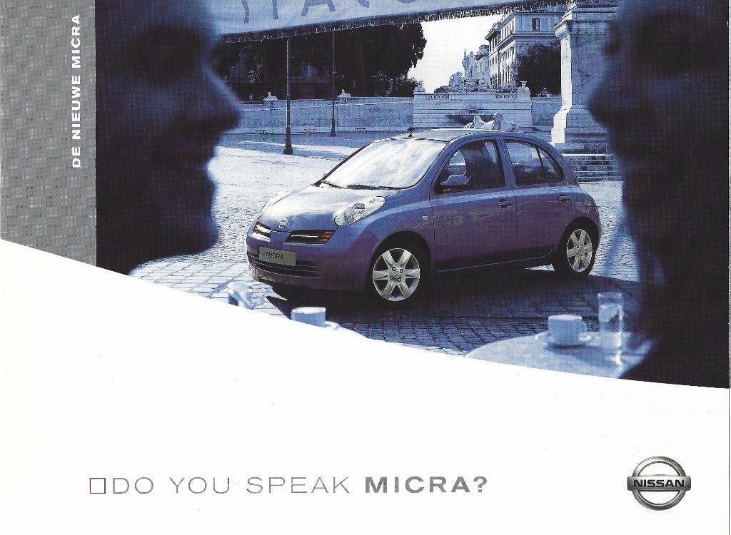 Brochure Nissan Micra 2003, Ophalen of Verzenden, Gelezen, Nissan