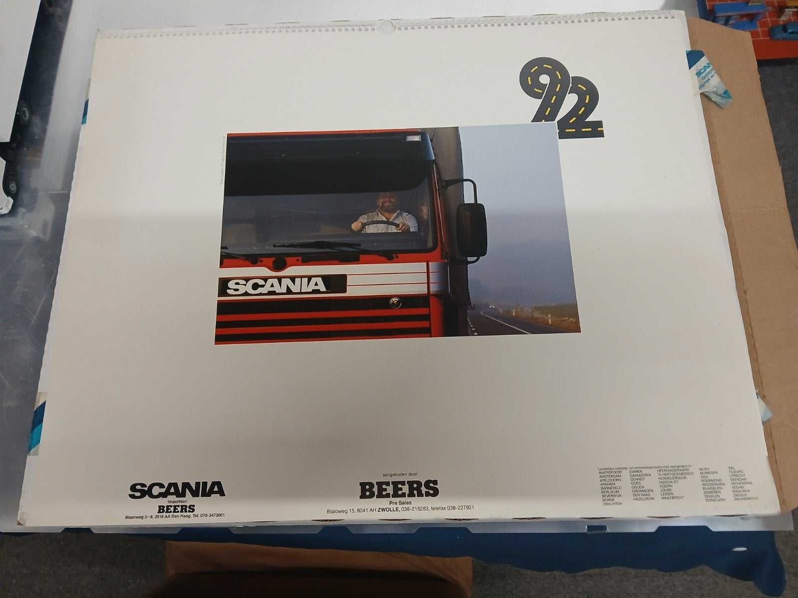 SCANIA KALENDER 1992, Ophalen of Verzenden