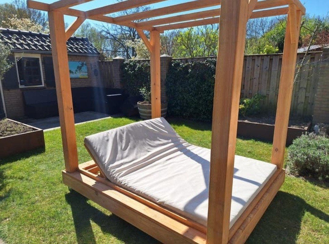 Douglas/steigerhout tuin lounge bed strand bed cabana, Ophalen of Verzenden