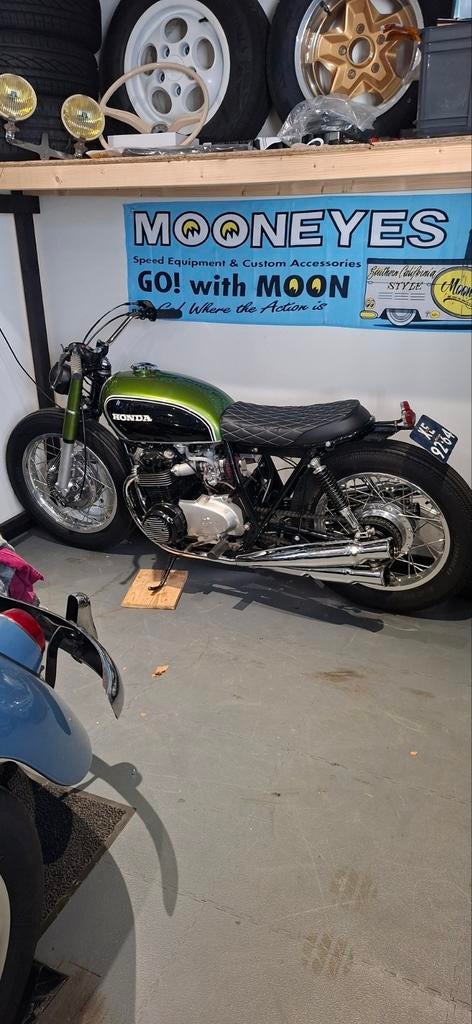 Honda CB 500 K1 custom Candy Jade Green oldtimer., 4 cilinders, Gebruikt, Particulier, Meer dan 35 kW