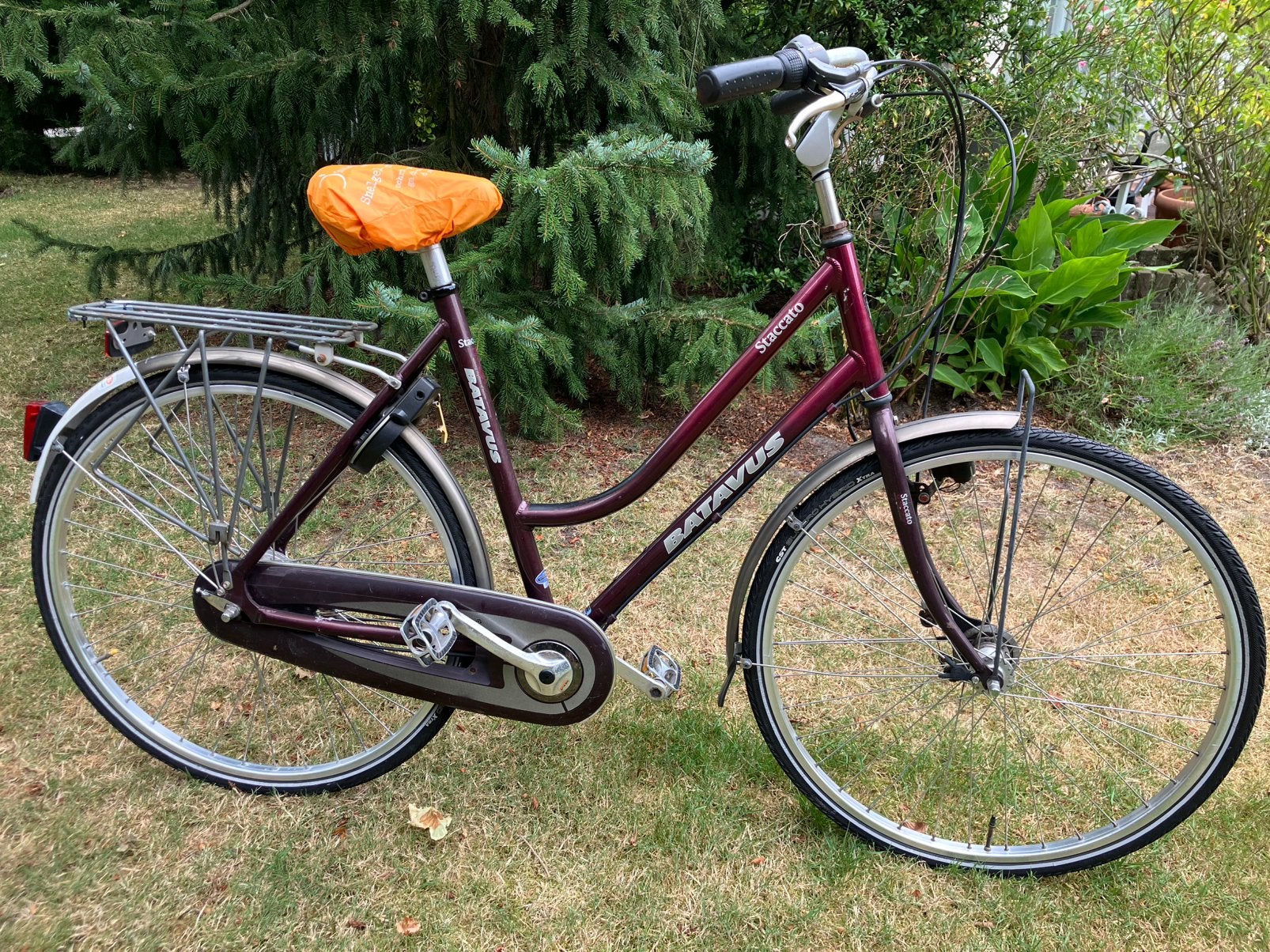 Batavus Staccato bordeaux kleur dames model, Ophalen, Versnellingen, Batavus, Trommelrem