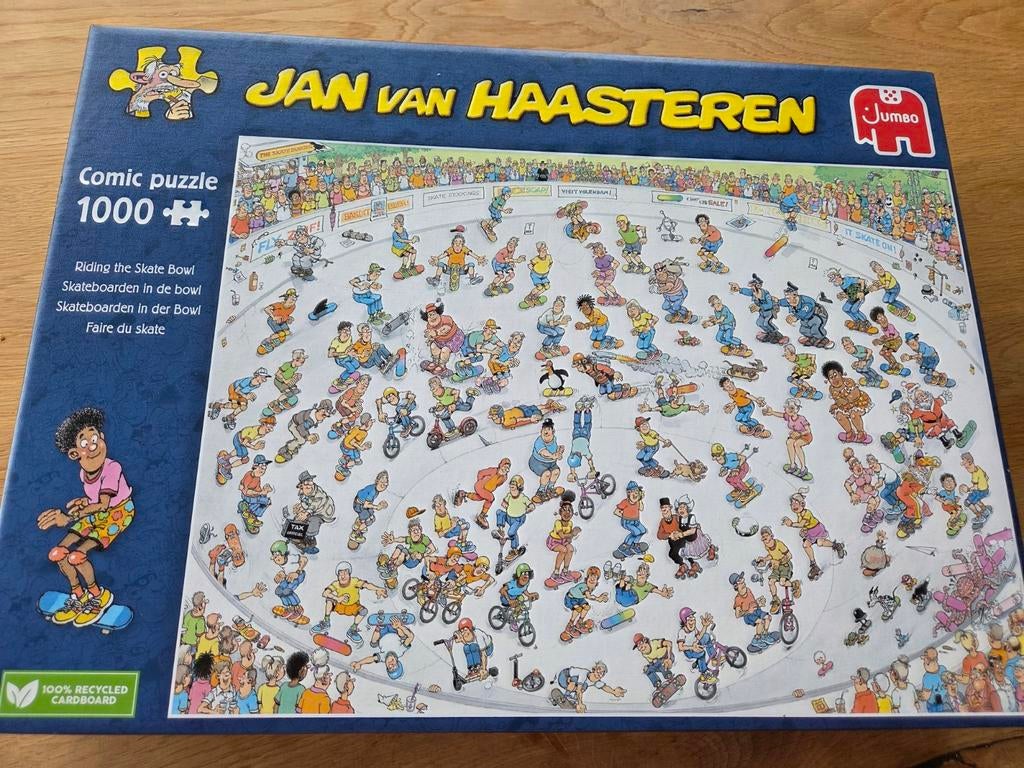 Jan van Haasteren Skateboarden in de Bowl, Ophalen of Verzenden, Meer dan 50 stukjes, Zo goed als nieuw, 6 jaar of ouder