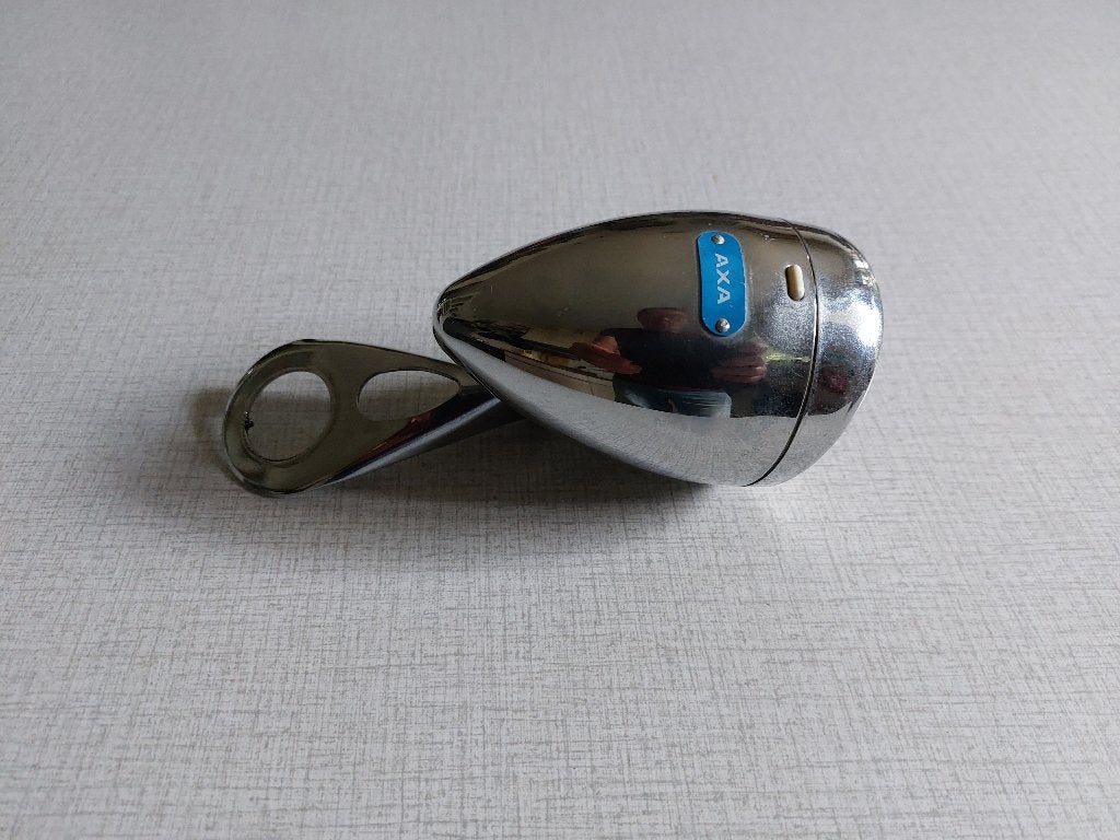 Vintage AXA fiets koplamp, Ophalen of Verzenden, Gebruikt, Dynamo, Voorlicht