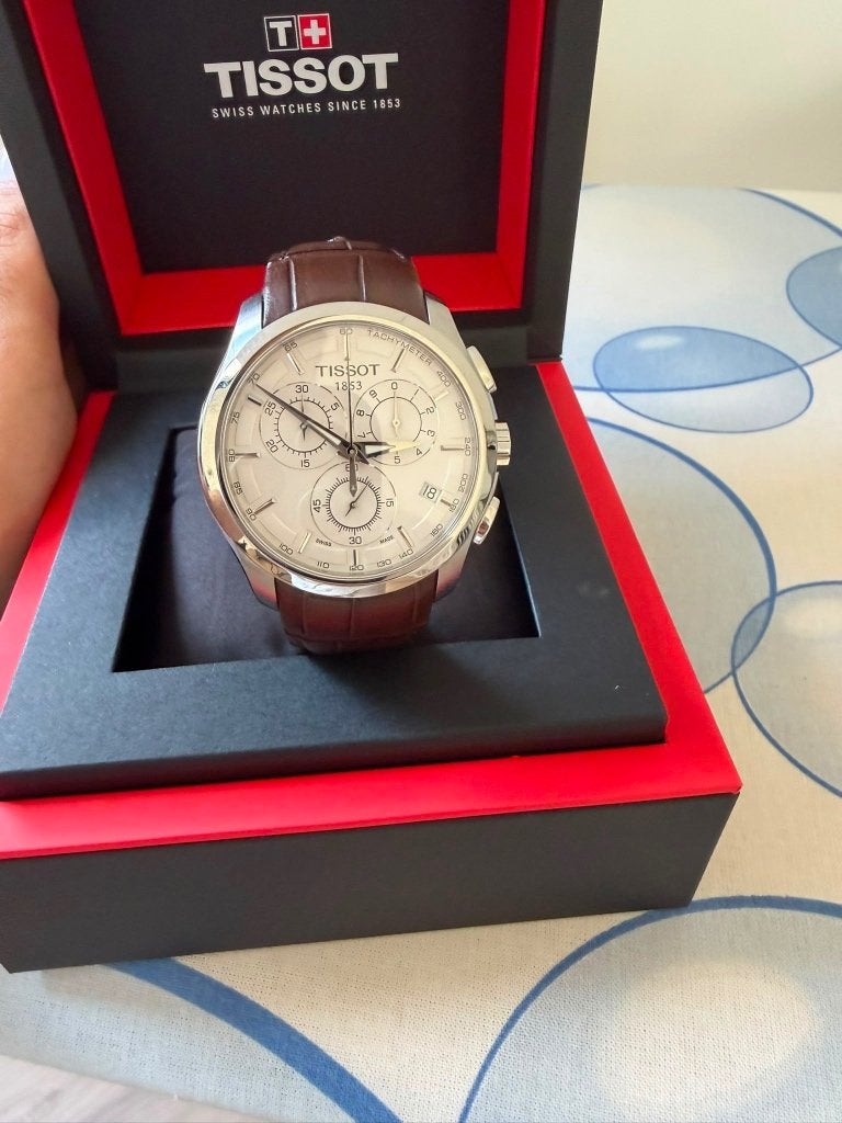 Tissot T0356171603100 Horloge Heren 1x gedragen, Sieraden, Tassen en Uiterlijk, Overige merken, Leer, Polshorloge, Ophalen of Verzenden