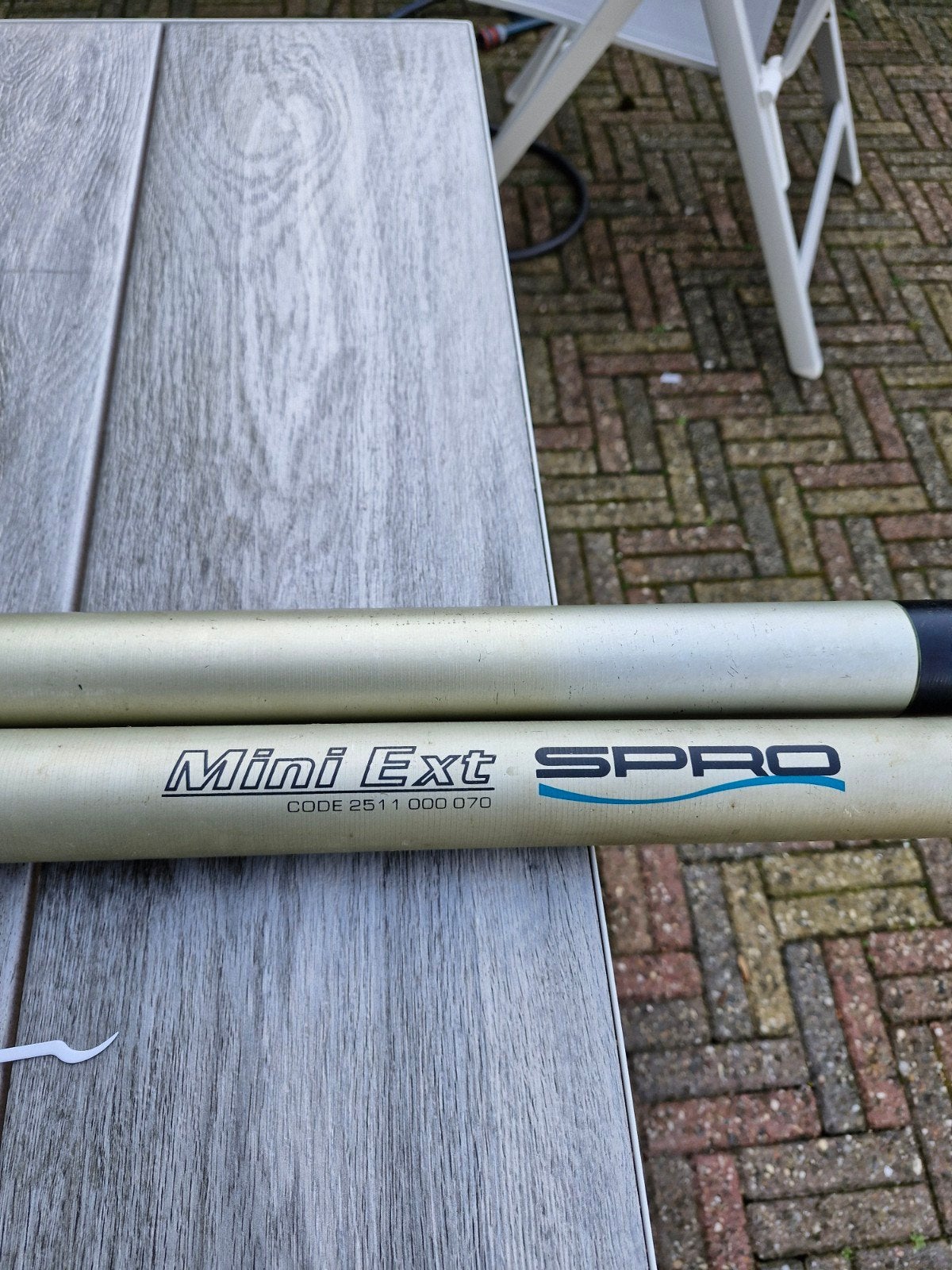 Tekoop hengel totaal 13.50 meter, Ophalen