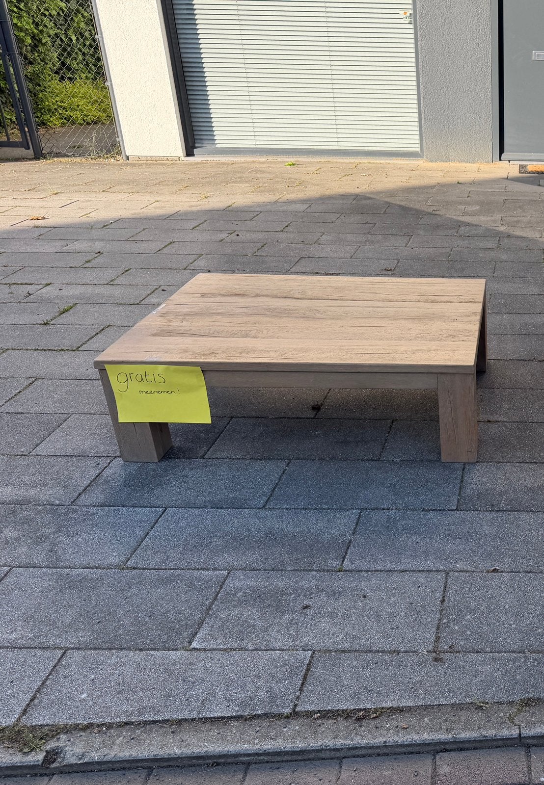 Salontafel massief eiken 90 x 120 cm, Huis en Inrichting, Tafels | Eettafels, Ophalen, Gebruikt, 100 tot 150 cm, 50 tot 100 cm