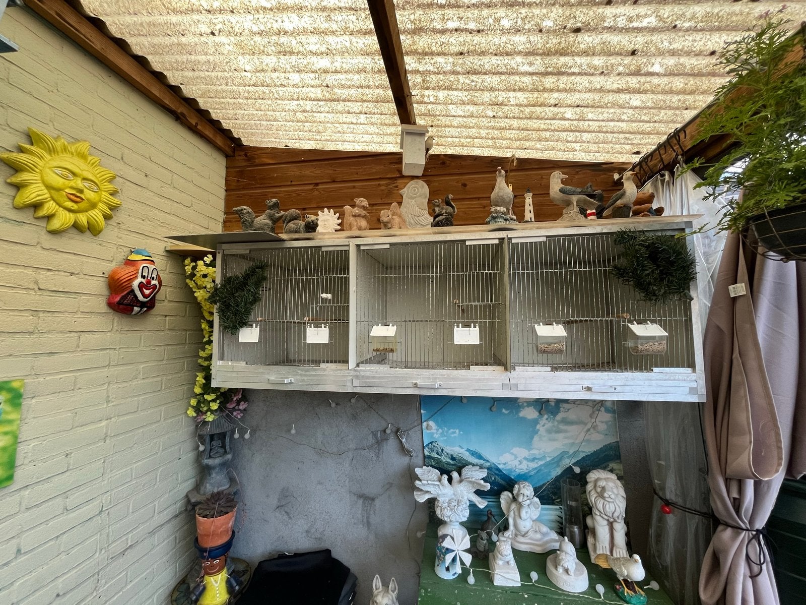 Vogel kooi, Ophalen, Zo goed als nieuw, Metaal, Vogelkooi