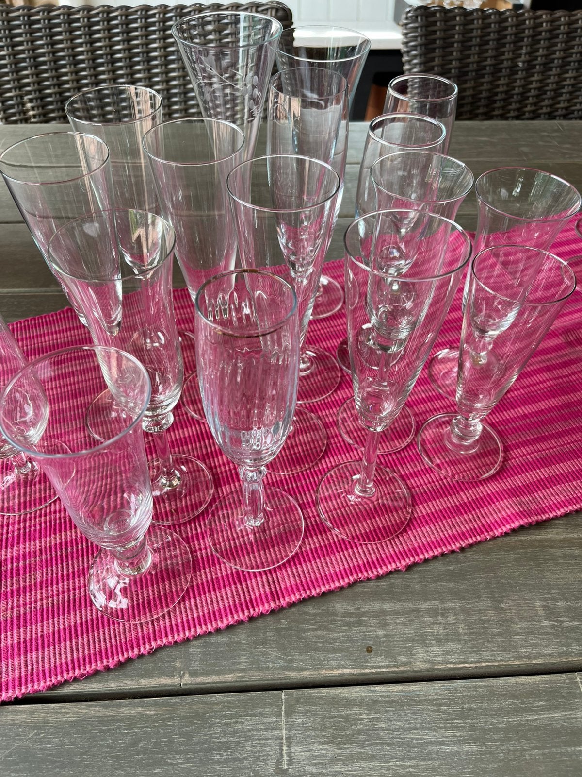 16 stuks campagne glazen verschillende soorten, Ophalen of Verzenden, Overige typen