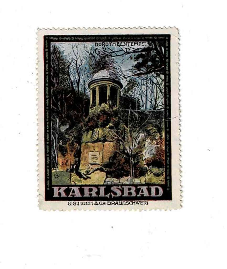 Oude Duitse sluitzegel van "KARLSBAD", Verzamelen, Verzenden, Zo goed als nieuw, Overige typen