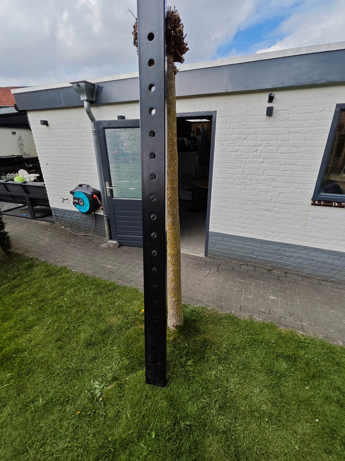 Stalen wijnpaal - Mooie decoratie voor rode wijn, Huis en Inrichting, Ophalen of Verzenden