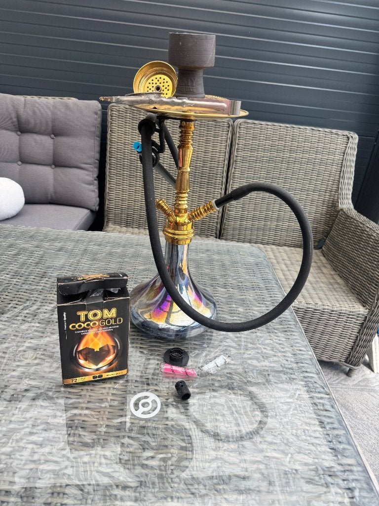 Mooie waterpijp / shisha compleet – weinig gebruikt, Ophalen, Zo goed als nieuw, (Water)pijp