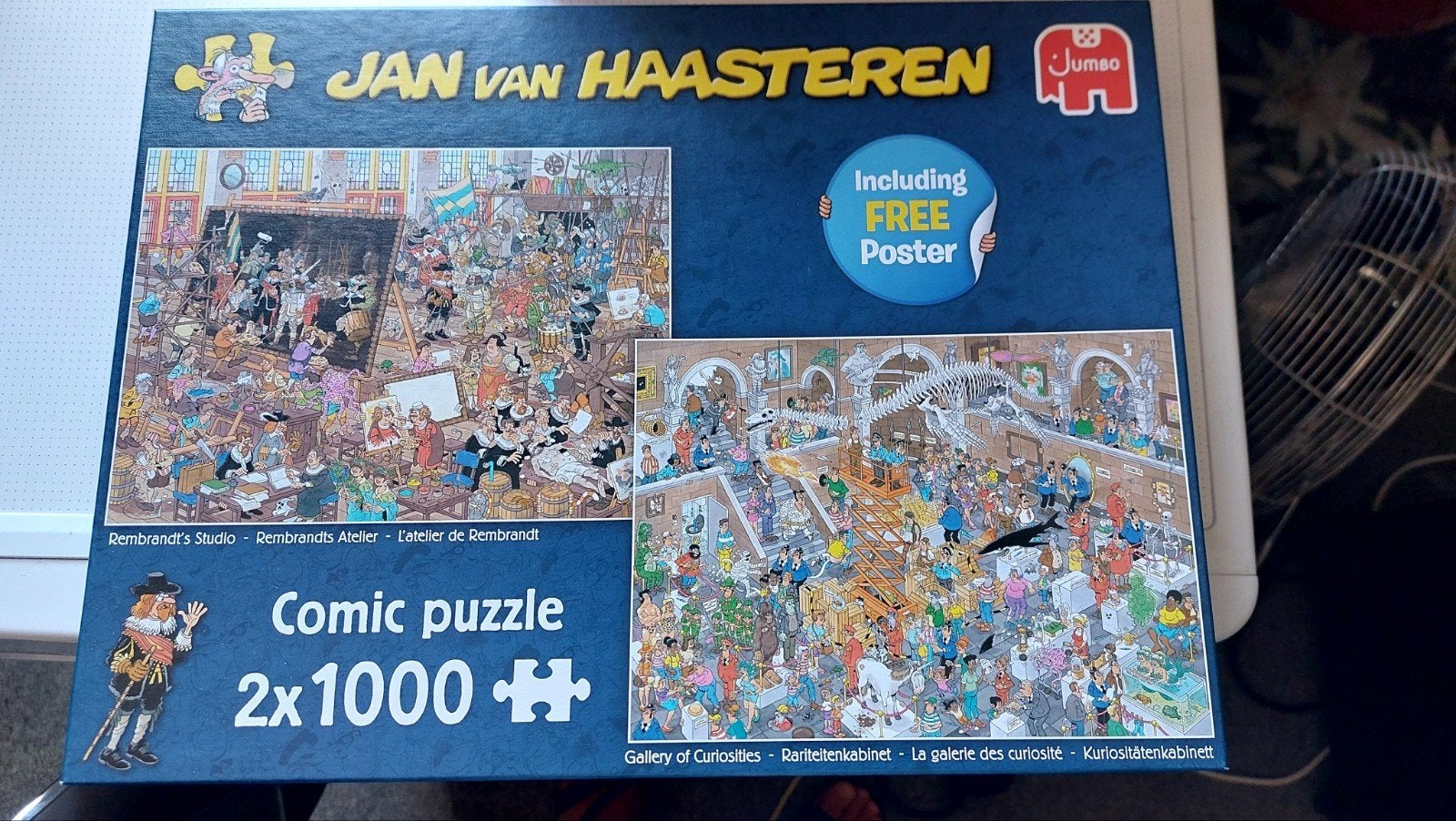 2x 1000 Jan van Haasteren, Hobby en Vrije tijd, Denksport en Puzzels, Ophalen of Verzenden, 500 t/m 1500 stukjes, Zo goed als nieuw