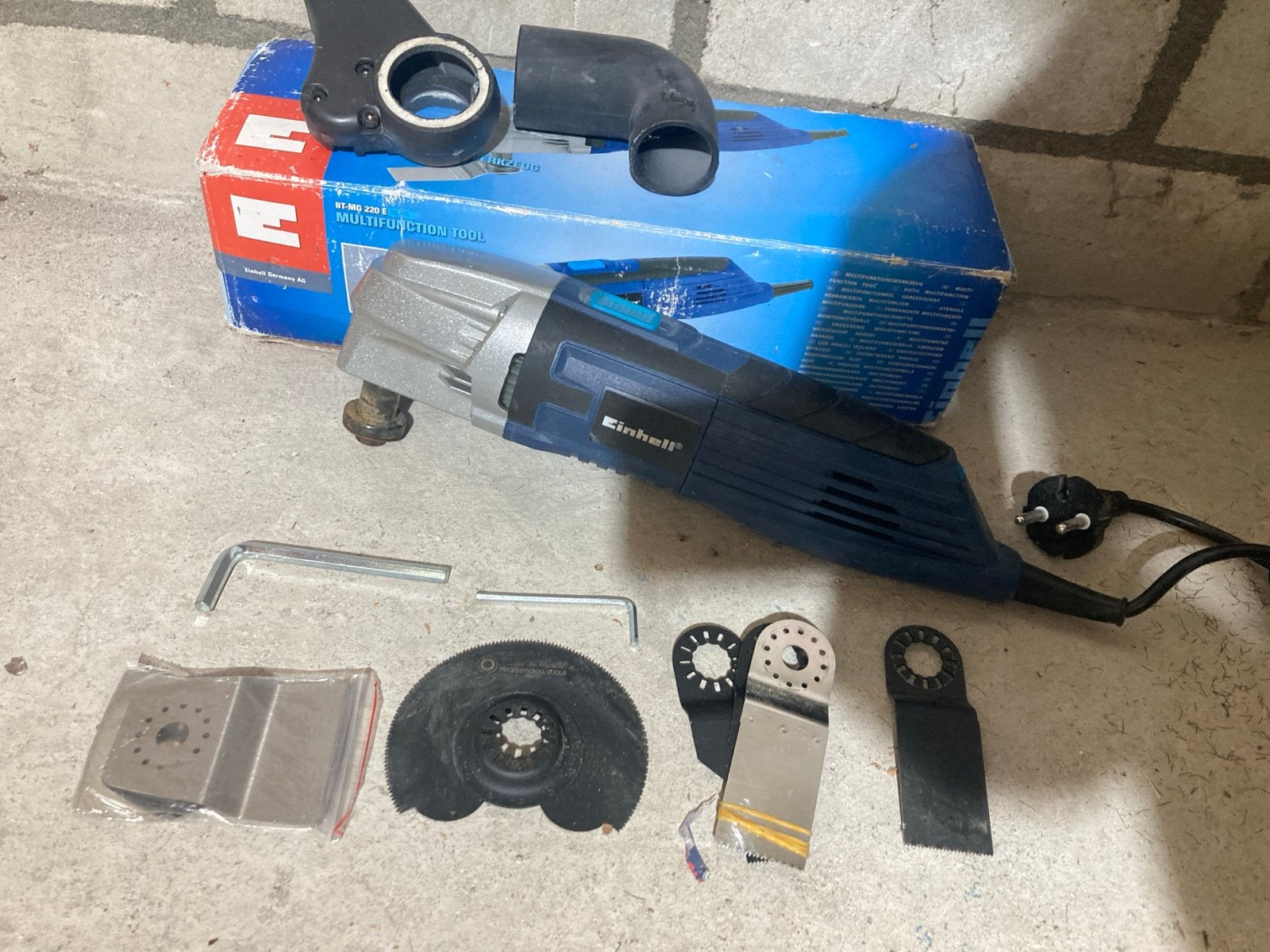 Einhell multifunctioneel gereedschap met accessoires, Ophalen of Verzenden, Gebruikt