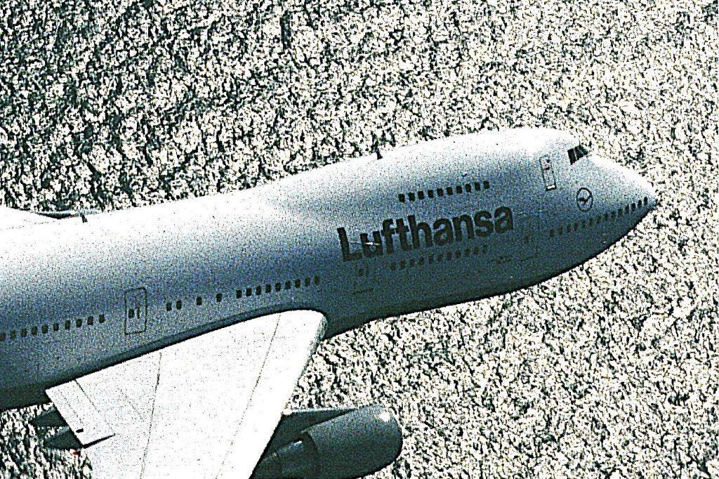 37688 vliegtuig Lufthansa Boeing 747-400  Onbeschreven, Ophalen of Verzenden, 1980 tot heden, Ongelopen, Voertuig