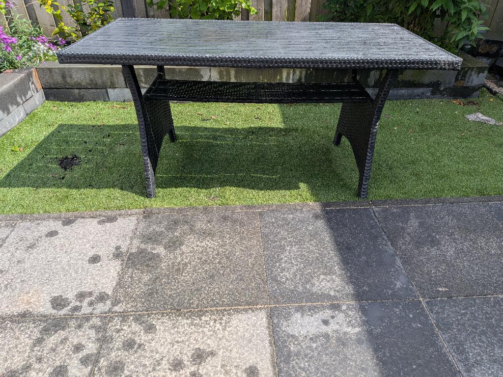 Tarras tafel, Tuin en Terras, Tuintafels, Ophalen of Verzenden, Gebruikt, Rechthoekig, Hout