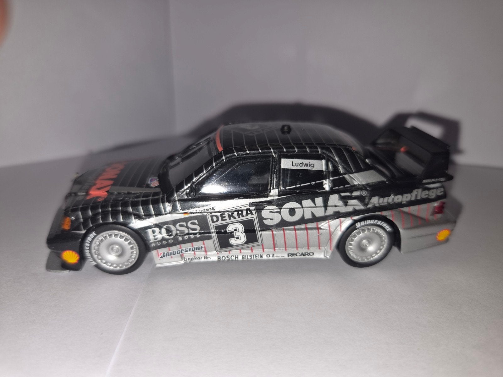 Minichamps Mercedes 190E 2.5-16 Evolution 2 DTM 1:43 sticker, Ophalen of Verzenden, Gebruikt, Auto, MiniChamps