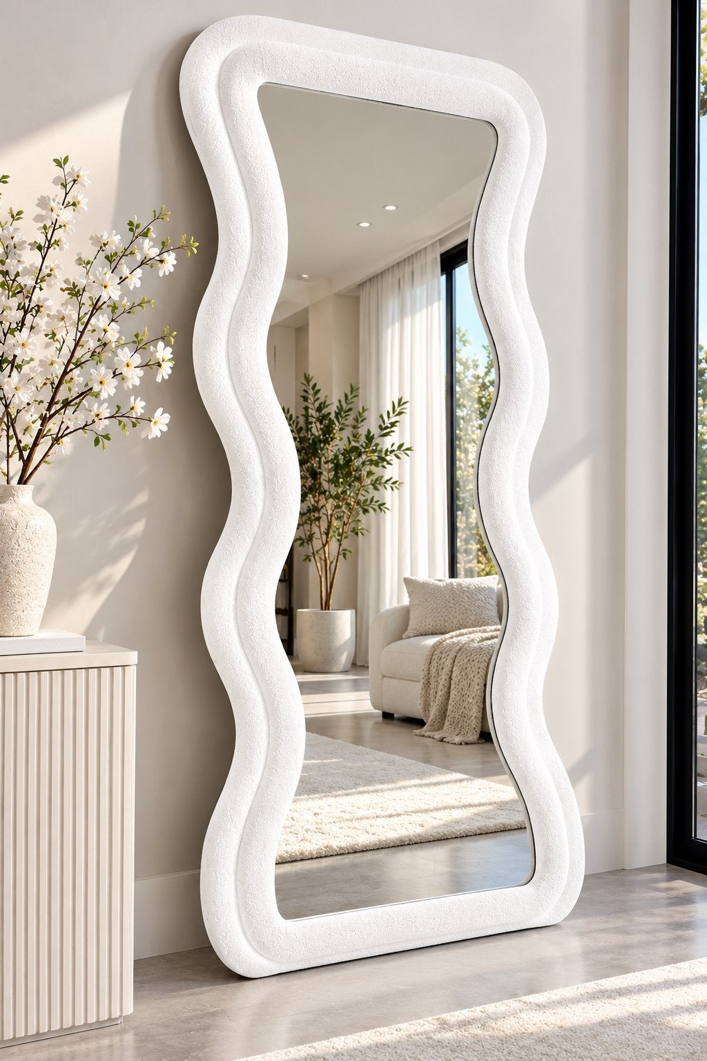 Witcrème Wave Spiegel 160x60 cm - 70% Korting!, 7021br, Nieuw, Ophalen of Verzenden, Sera@live.nl