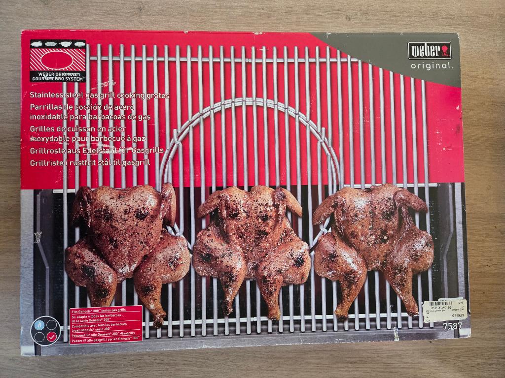 Weber 7587 Grillrooster GBS RVS Genesis 300, Ophalen of Verzenden, Nieuw, Weber