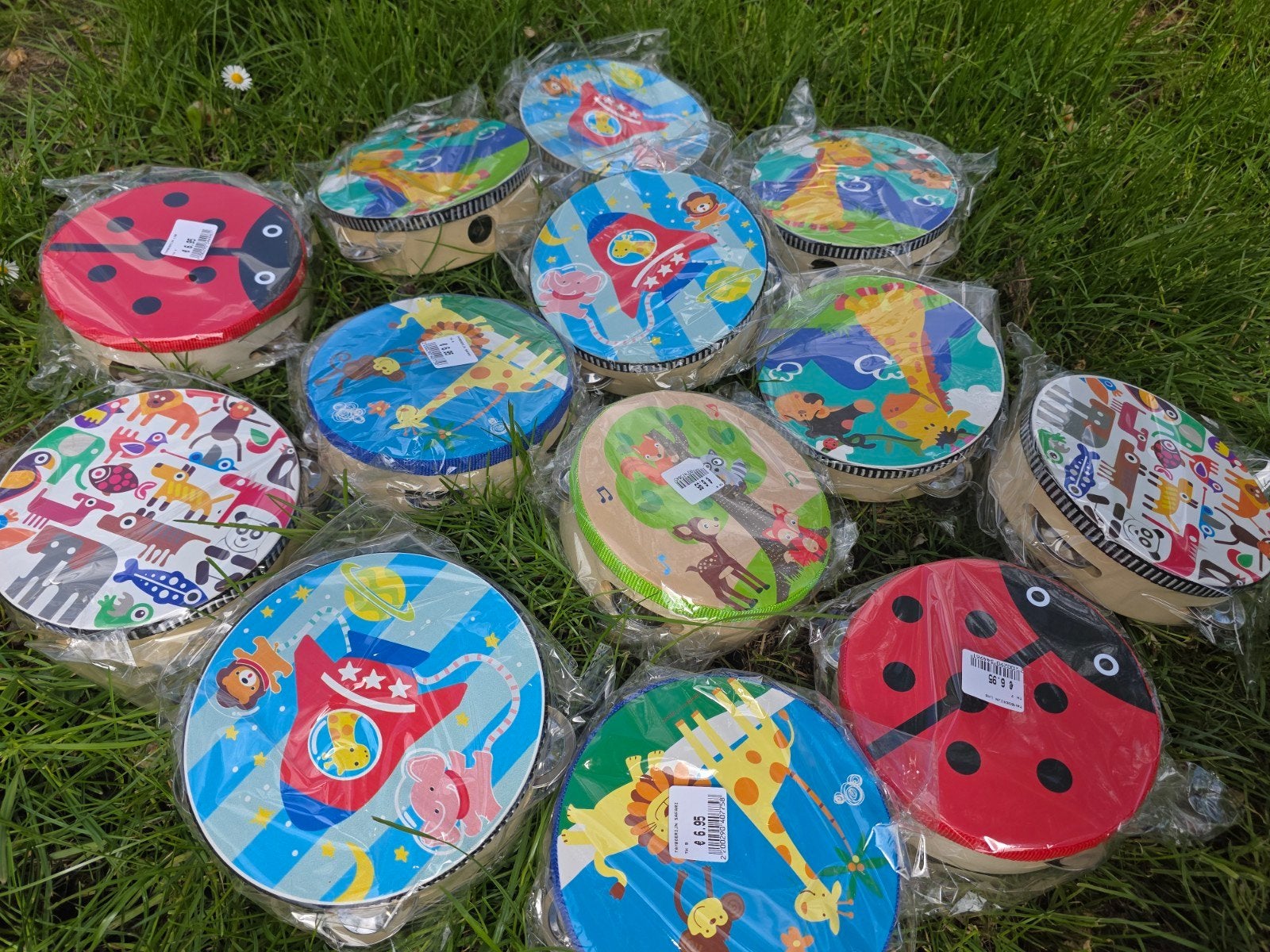 Houten Tamboerijn voor Kinderen - Diverse Designs, Ophalen of Verzenden, Nieuw, Overige typen