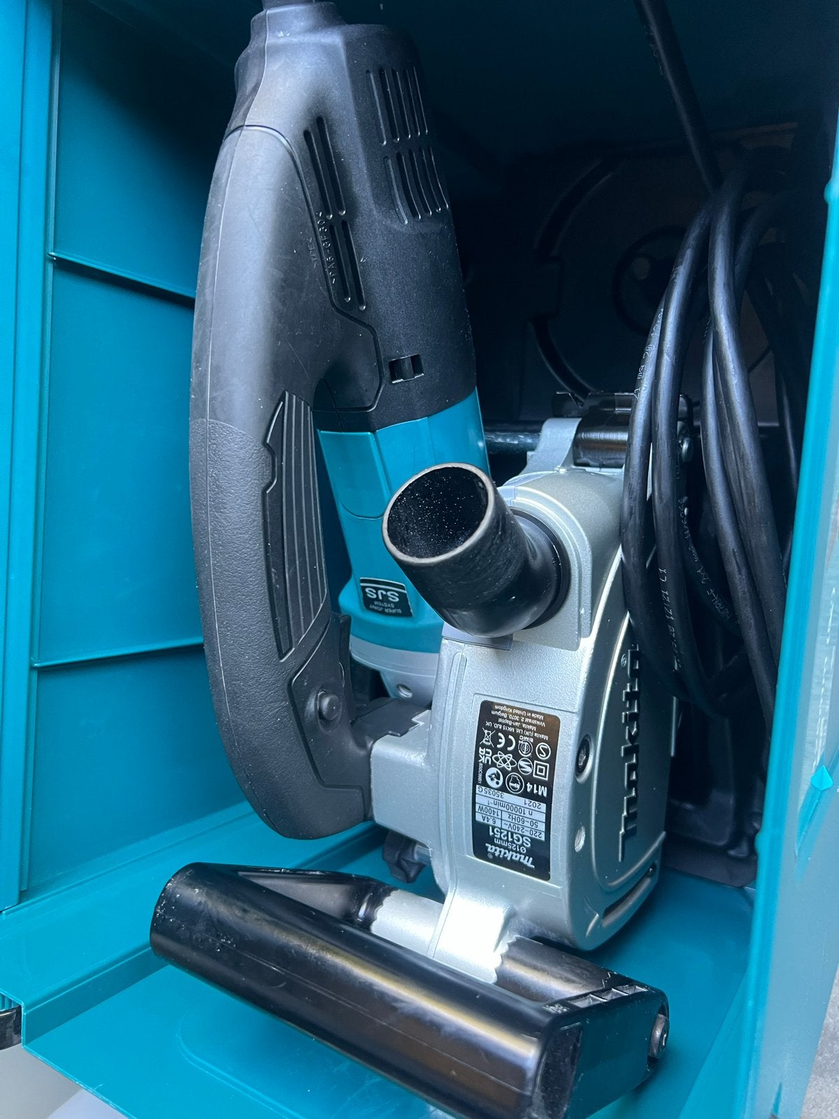 Makita SG1251J Muurfrees met Stofzuiger, Ophalen of Verzenden, Zo goed als nieuw