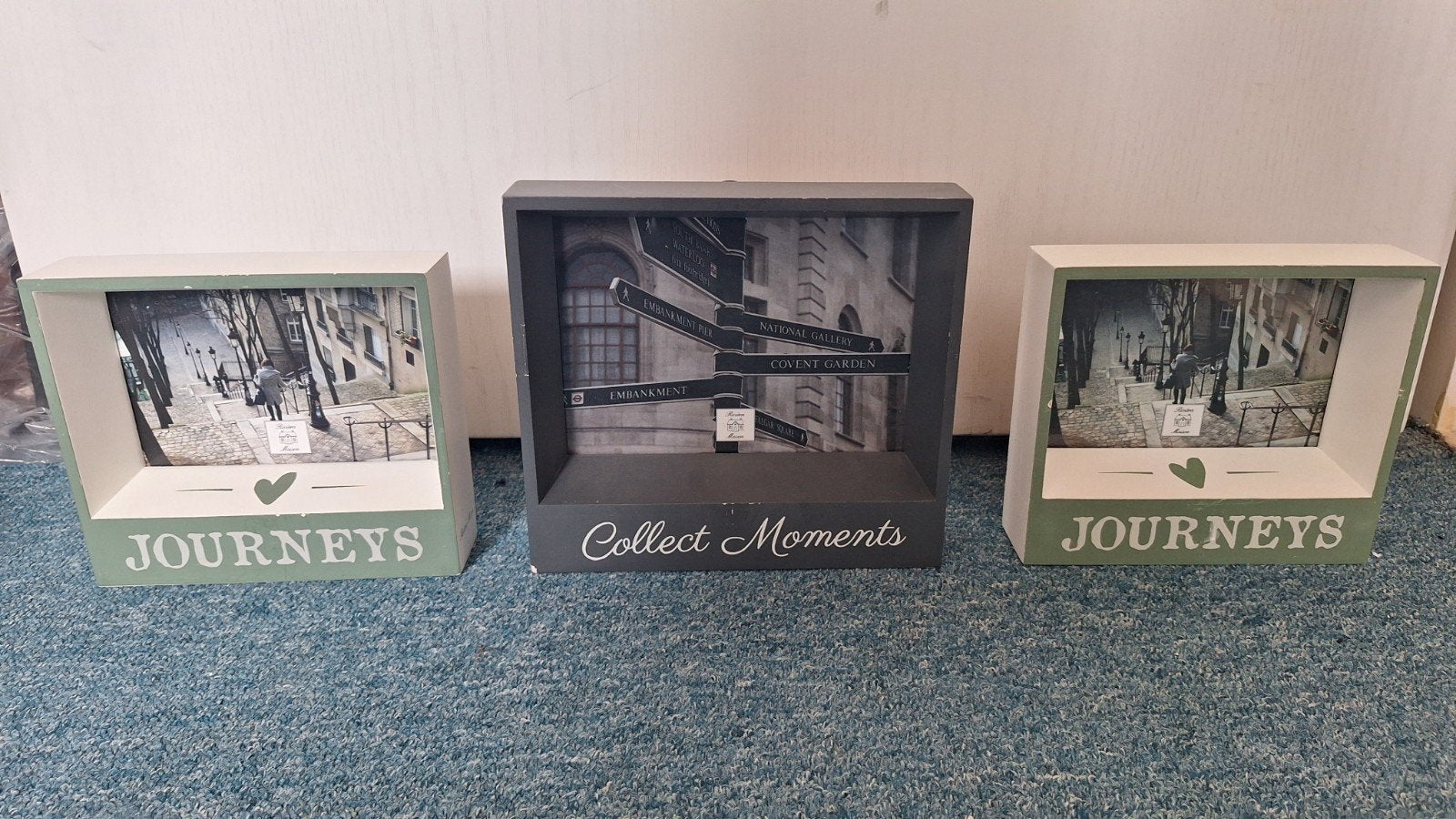 3 Riviera Maison fotolijstjes, Huis en Inrichting, Woonaccessoires | Lijsten, Ophalen of Verzenden, Gebruikt, Hout