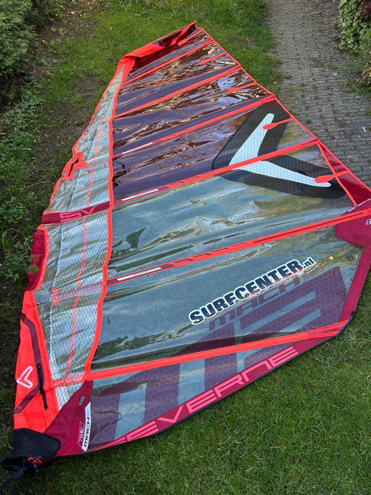 Severne Mach 3 7.8, Watersport en Boten, Windsurfen, Ophalen of Verzenden, Zo goed als nieuw, Zeil