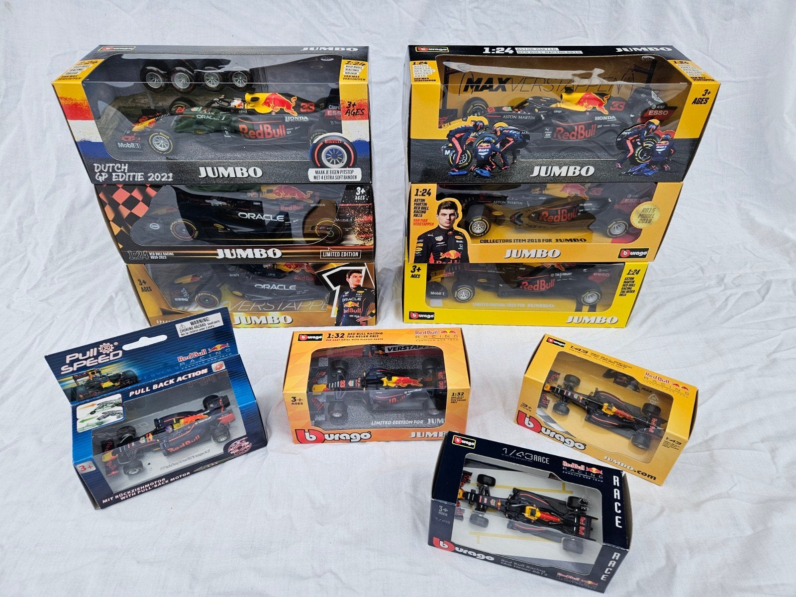 Max Verstappen Jumbo collectie, Ophalen of Verzenden, Nieuw, Bburago