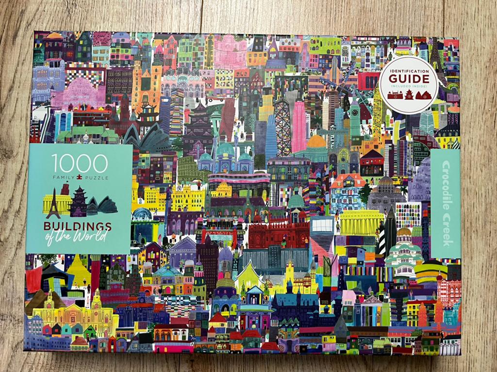 Crocodile Creek puzzel 1000 stukjes Buildings of the World, Ophalen of Verzenden, 500 t/m 1500 stukjes, Zo goed als nieuw
