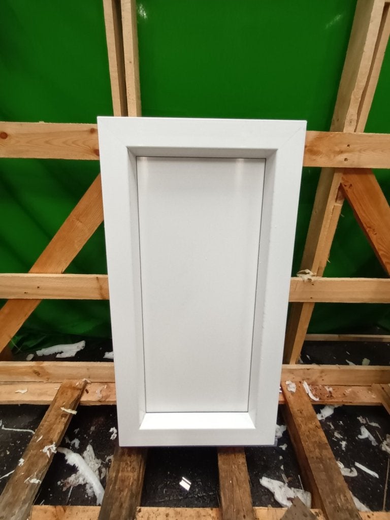 Kunststof Vast kozijn  b54 x h103,5 cm Wit  -1650-, Niet ingevuld, Kunststof, Minder dan 75 cm, Raamkozijn