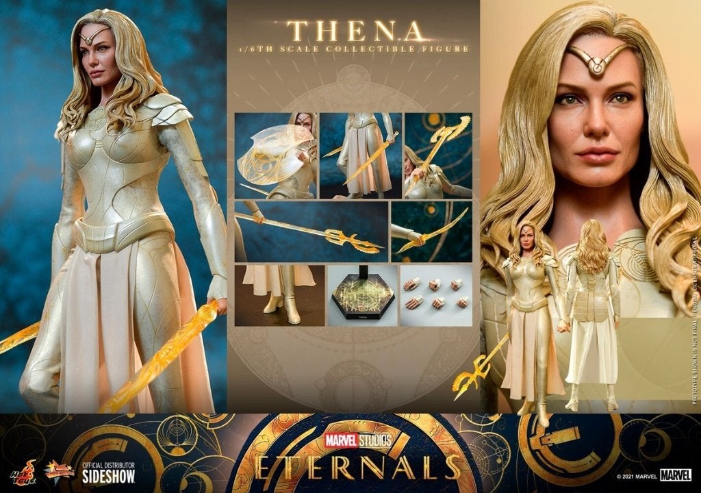 Hot toys Thena van Eternals, Ophalen, Nieuw, Actiefiguur of Pop