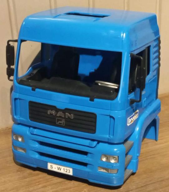 Bruder cabine MAN TGA 41.440 blauw, Kinderen en Baby's, Ophalen of Verzenden, Zo goed als nieuw