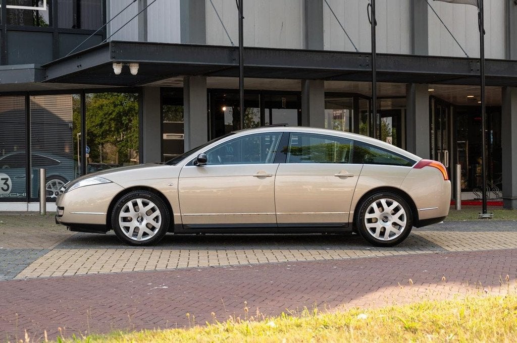 Citroën C6 3.0 V6 Exclusive (bj 2006, automaat), Auto's, Citroën, Gebruikt, Zwart, 2946 cc, Bedrijf