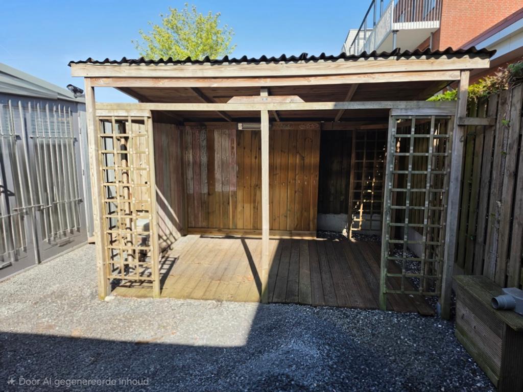 Houten Tuinhuis/Overkapping, Tuin en Terras, Tuinhuizen, Tuinhuis, 250 tot 500 cm, Ophalen of Verzenden, Zonder ramen