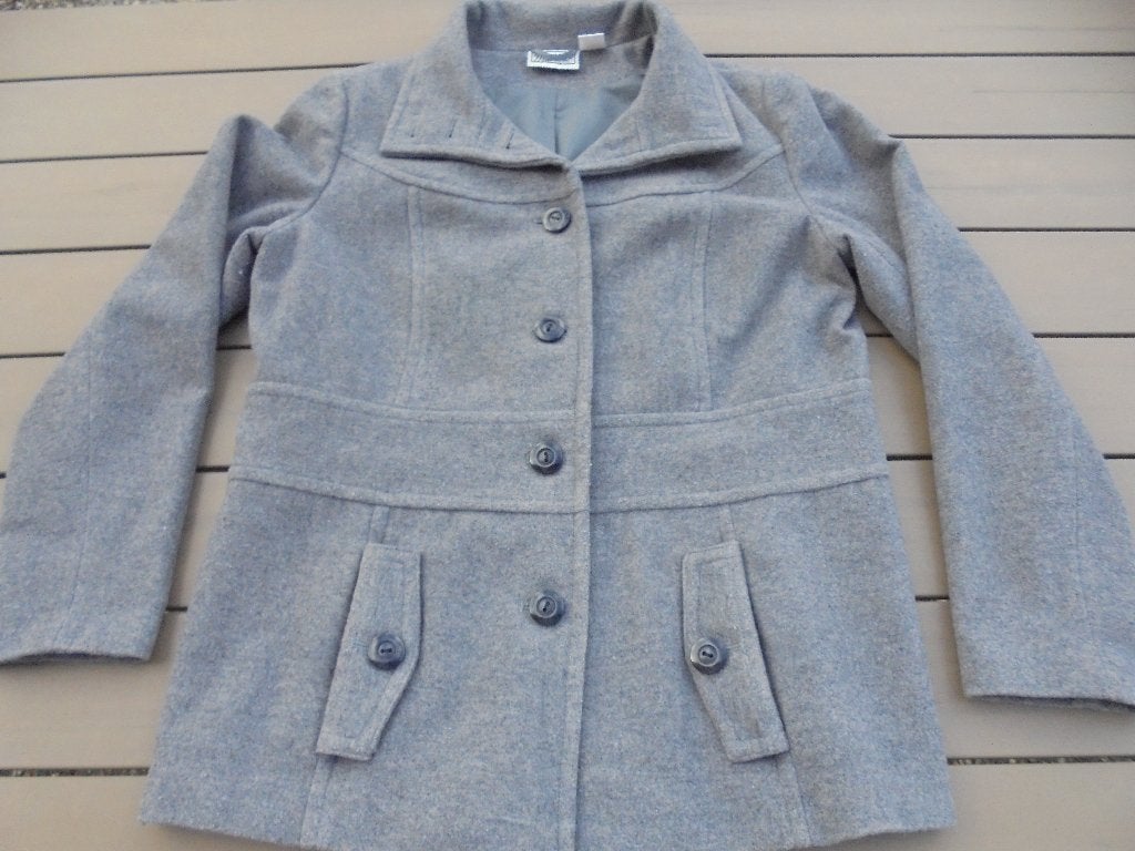 Grijze winterjas MIA LINEA, Kleding | Dames, Jassen | Winter, Maat 42/44 (L), Ophalen of Verzenden, Mia Linea, Grijs