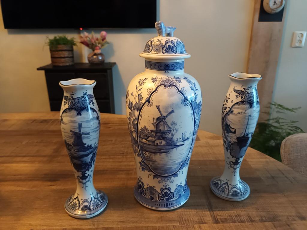 Delfts blauwe set, Ophalen