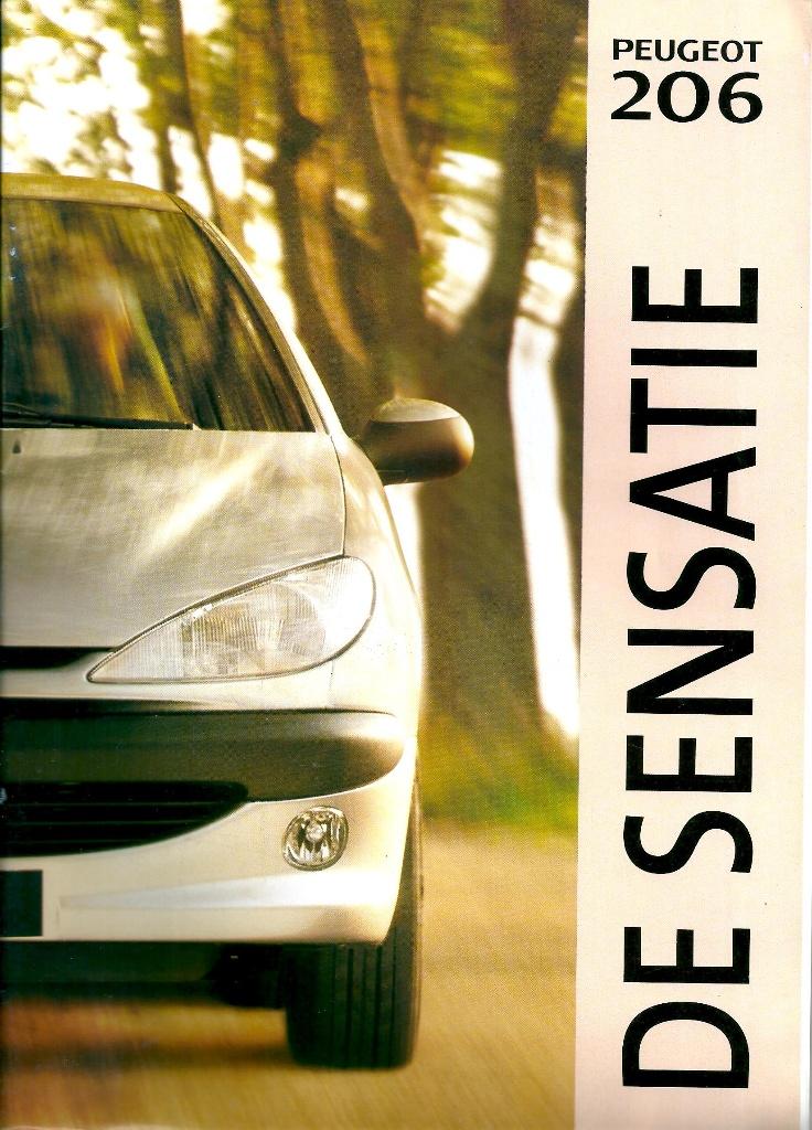 Brochure Peugeot 206 1998, Ophalen of Verzenden, Gelezen, Peugeot