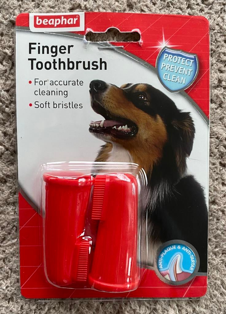 Beaphar Vingertandenborstel Voor Honden, Dieren en Toebehoren, Ophalen of Verzenden, Nieuw