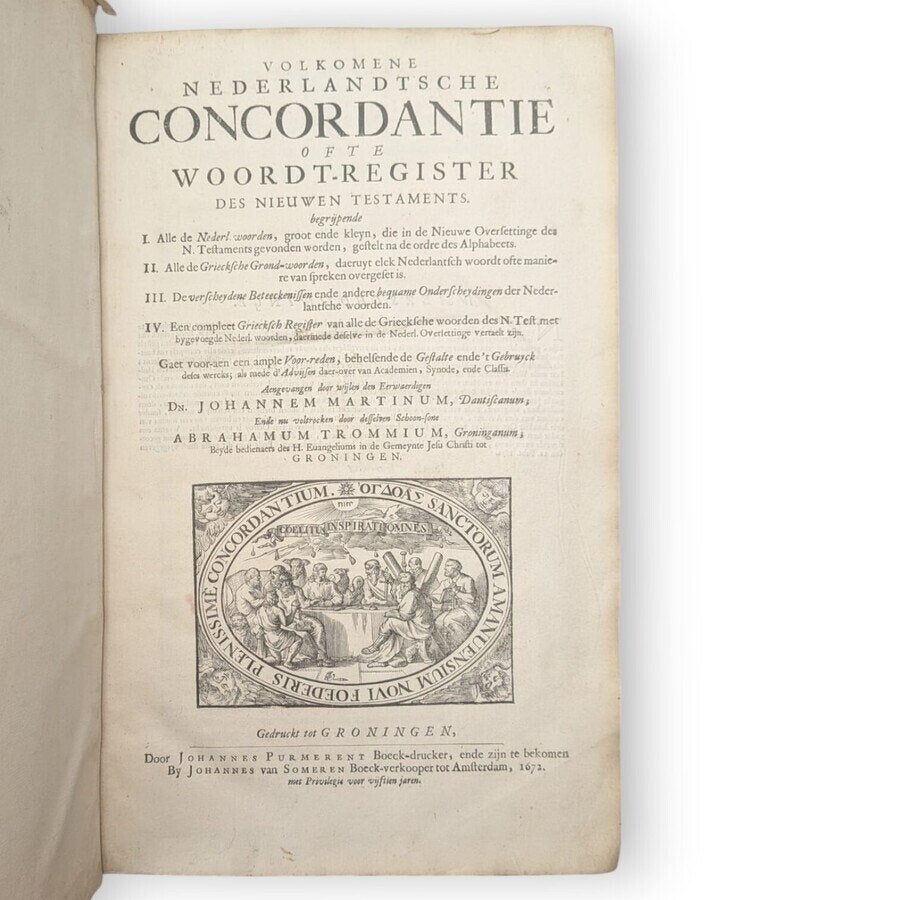 3 x Trommius, A. Volkomene Nederlandsche Concordantie 1685, Boeken, Ophalen of Verzenden, Gelezen