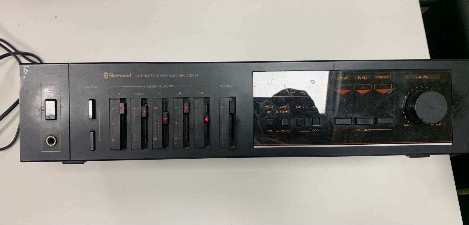 Sherwood AD230B geïntegreerde stereo-versterker, Audio, Tv en Foto, Versterkers en Receivers, Ophalen of Verzenden, Zo goed als nieuw
