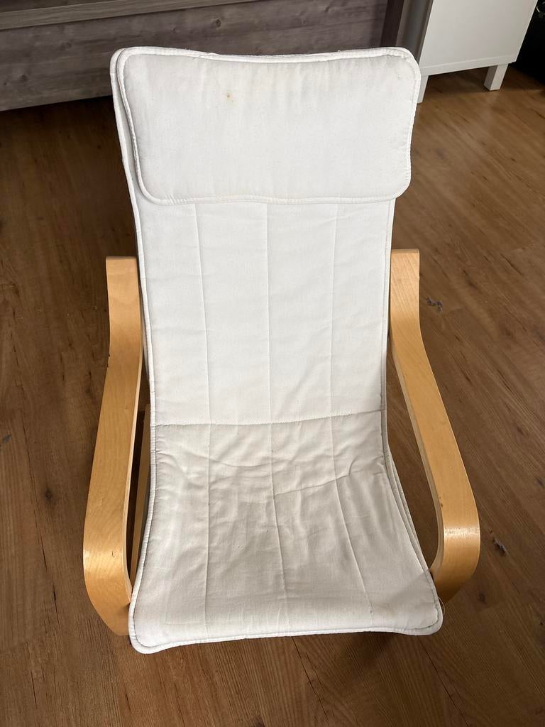 Ikea stoel wit - comfortabele fauteuil (kind), Huis en Inrichting, Stoelen, Ophalen, Gebruikt, Wit, Eén