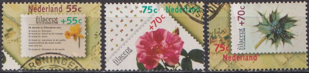 Filacept serie 1396  – 1398  O. ADV. no.81 I., Verzenden, Na 1940, Gestempeld